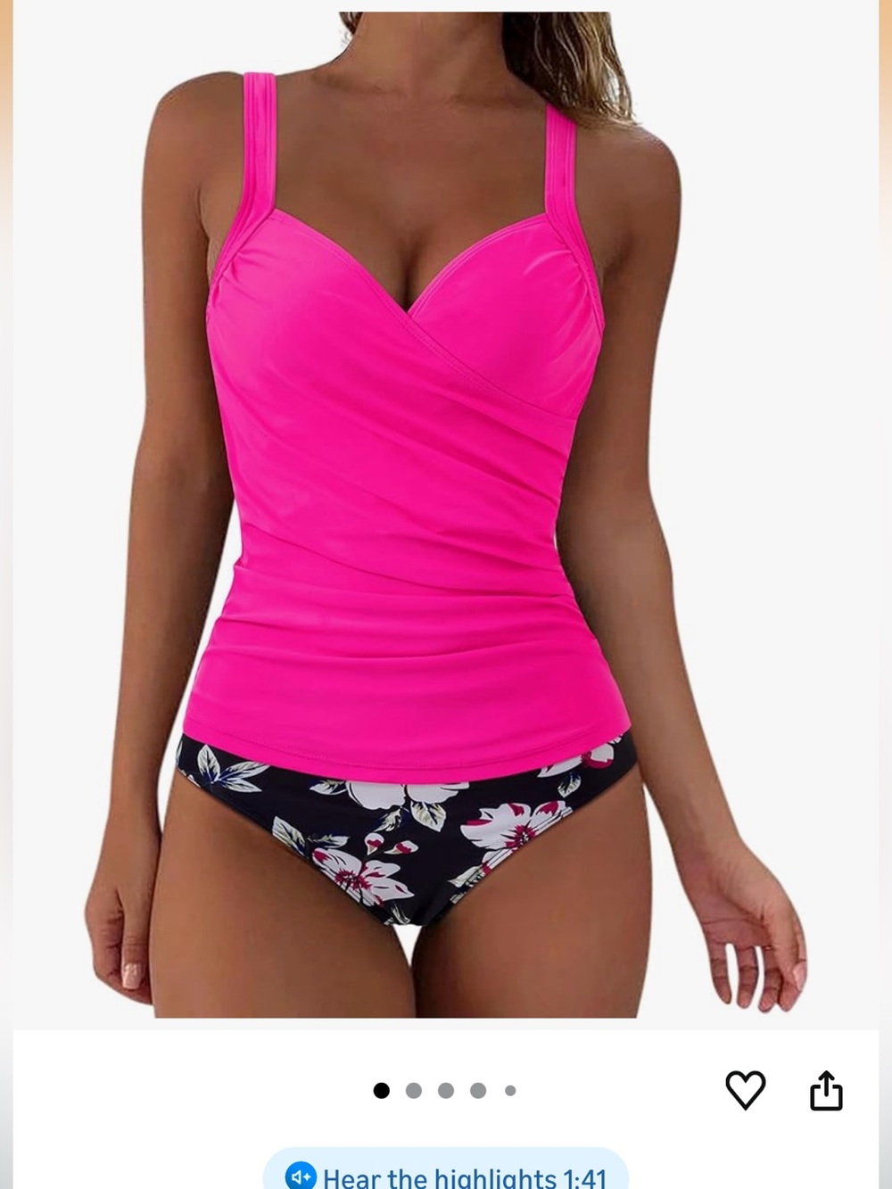 NWT Large Two Piece Tankini